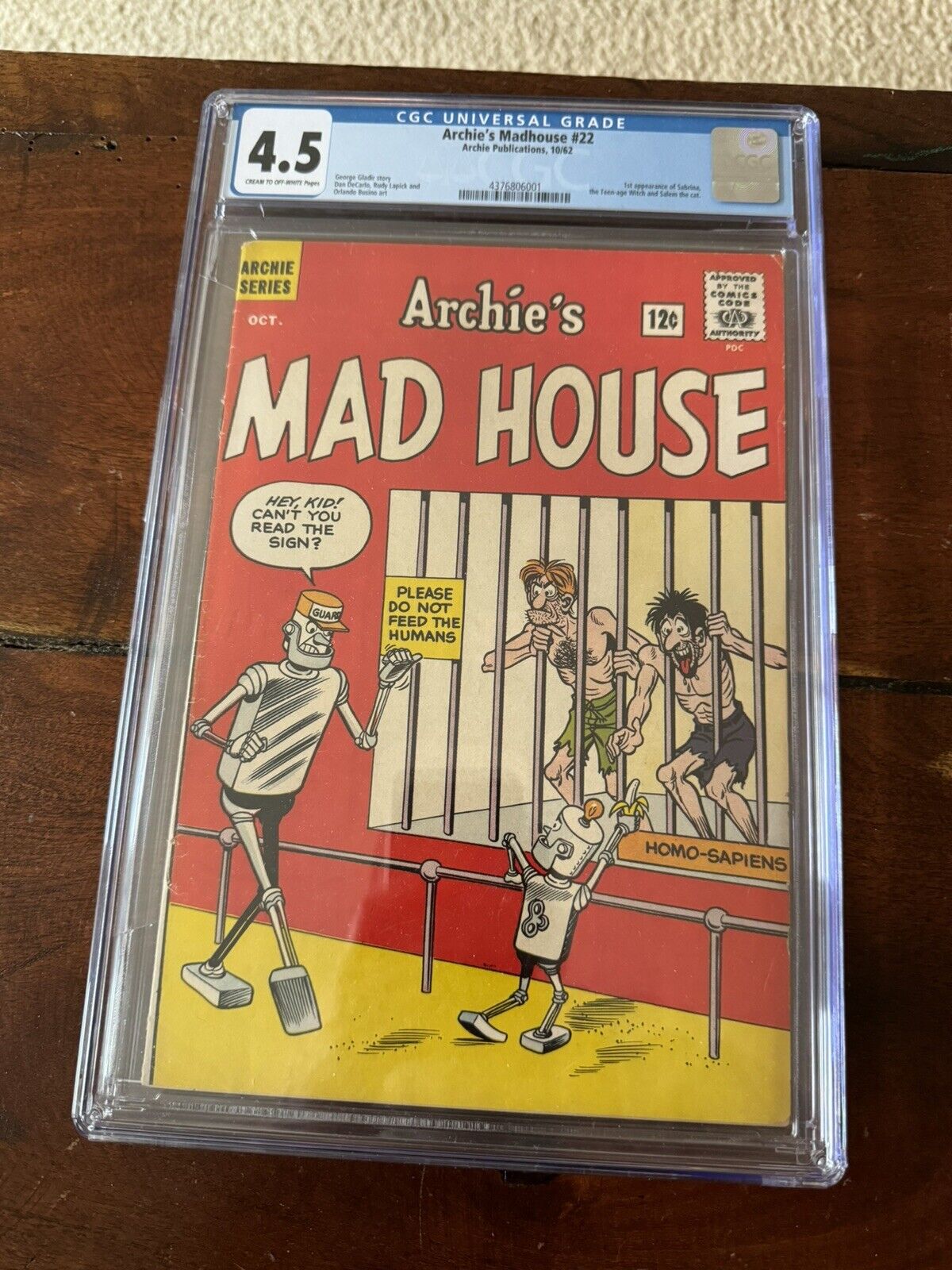 Archie's Madhouse #22 CGC 4.5, 1st Appearance Sabrina the Teenage Witch