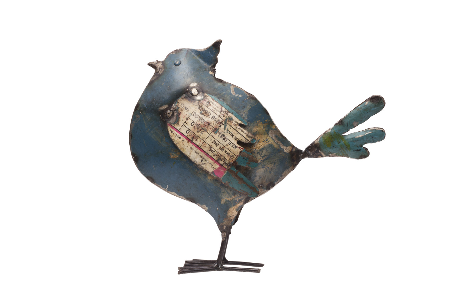 De Kulture Handcrafted Recycled Iron Antique Bird