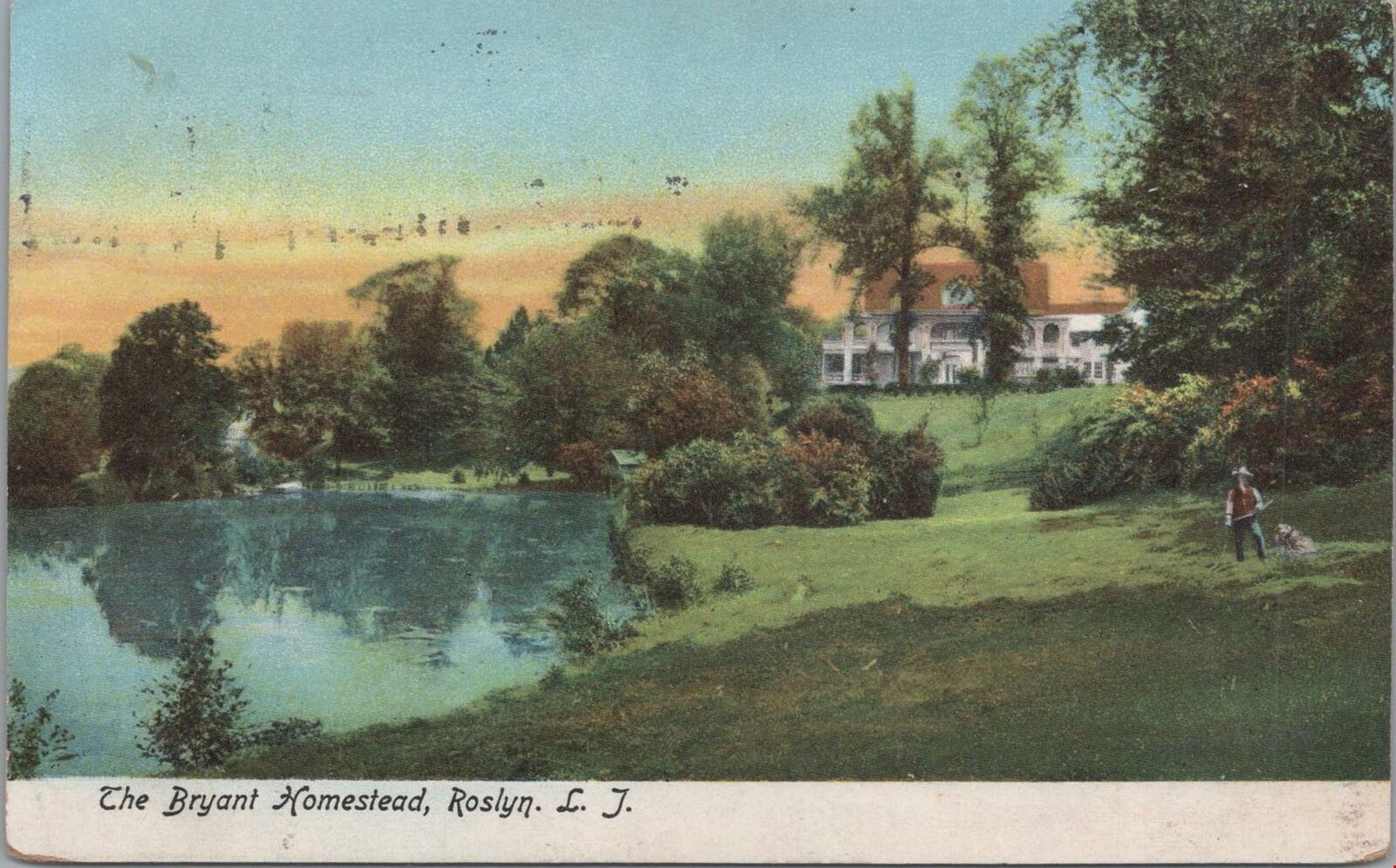 Postcard The Bryant Homestead Roslyn LI Long Island NY 