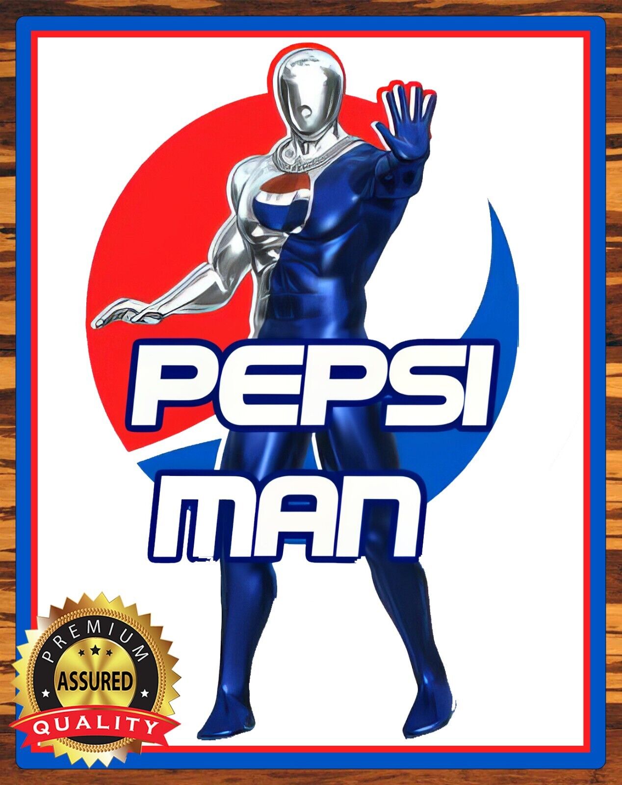 Pepsi Cola - Pepsi Man - 1999 - Metal Sign 11 x 14