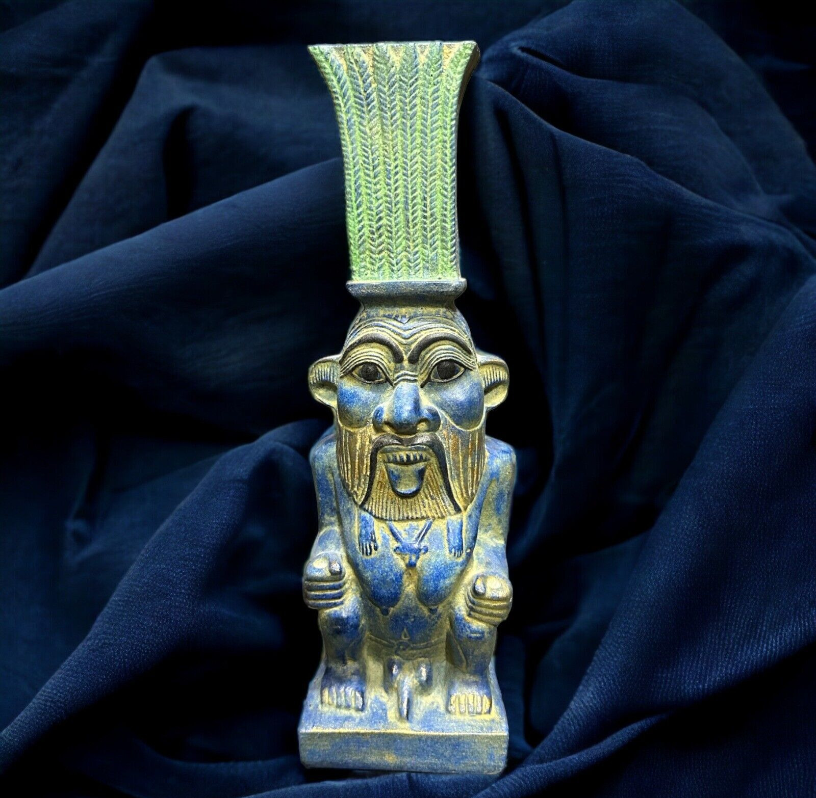 Rare Ancient Egyptian Antiques Bes Statue  Protect Children Pharaonic Rare BC