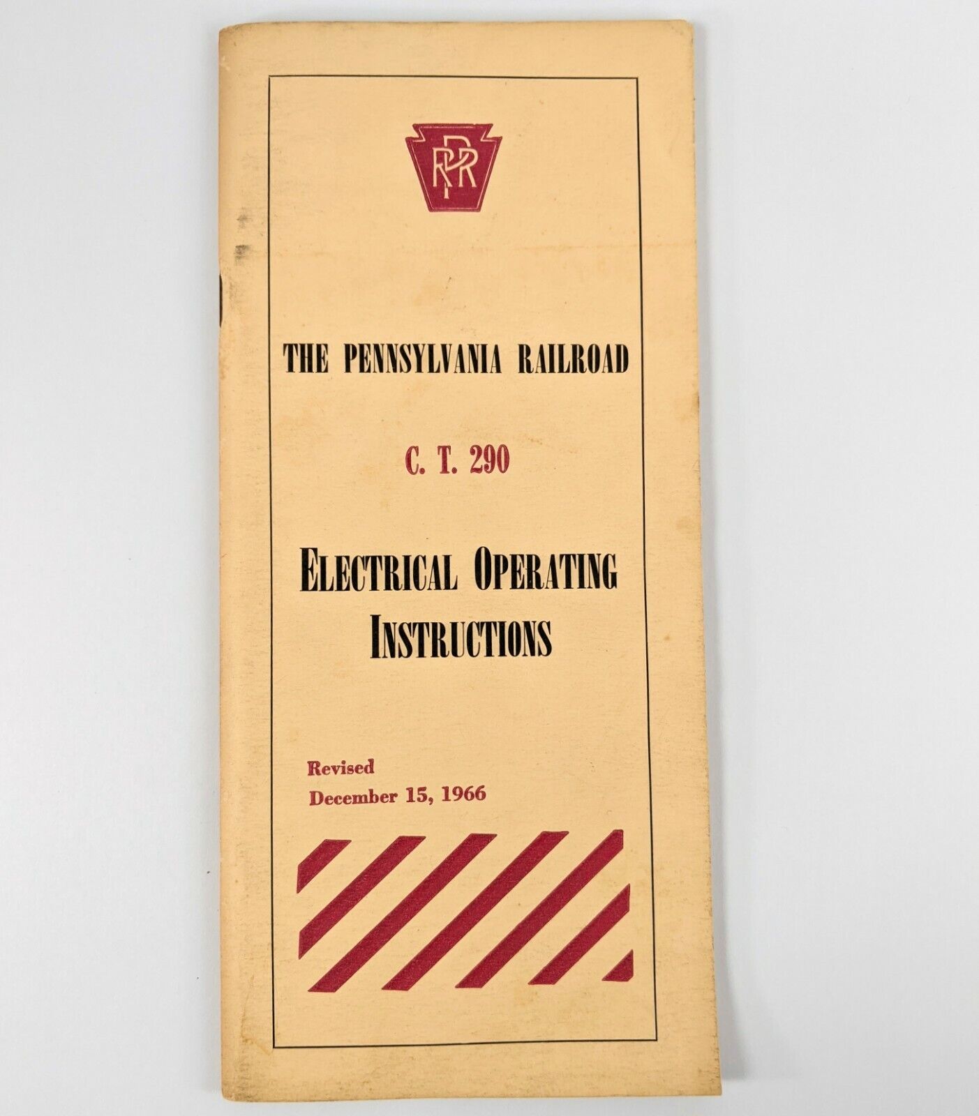 Vintage 1966 Pennsylvania Railroad PRR Electrical Operating Instructions Rules