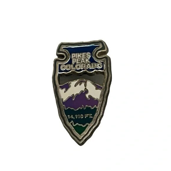 Pikes Peak National Park Vintage Lapel Vest Hat Pin