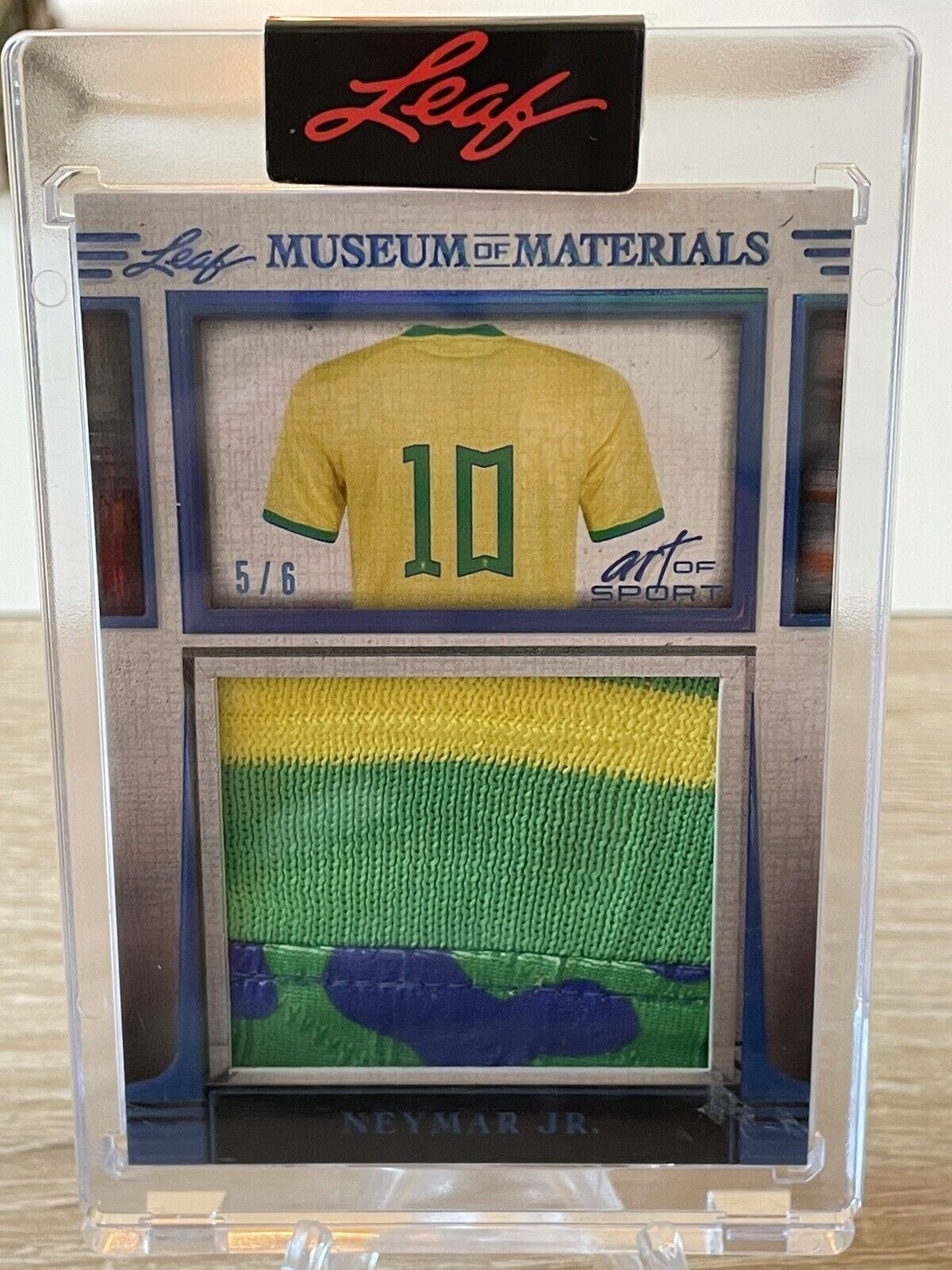 2023 Leaf Museum Of Materials Art Of Sport Neymar Jr Game Used Patch /6 #MM-18