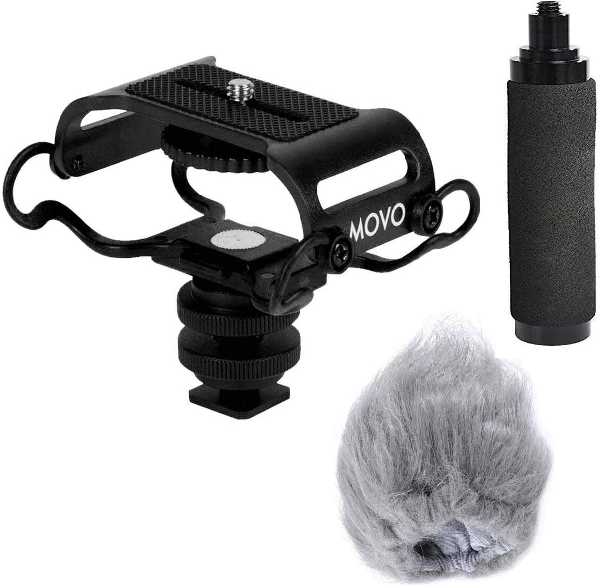 AEK-Z4 Handy Portable Recorder Accessory Kit with Mic Grip, Shock Mount, and Dea