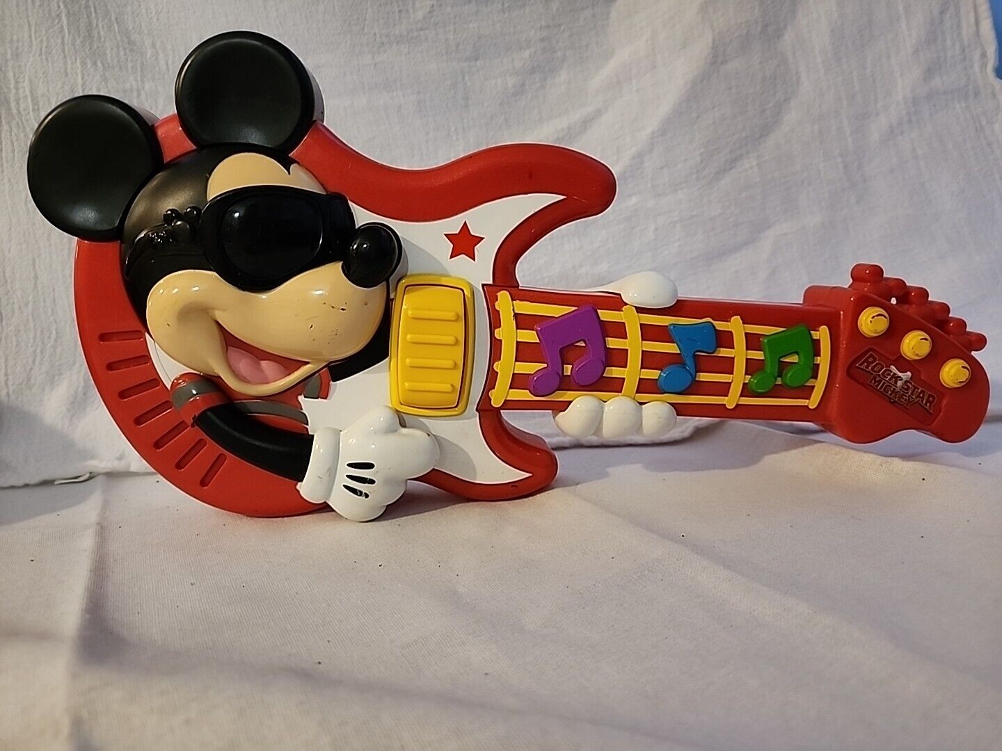 Disney Rock Star Mickey Mouse Musical Guitar - Collectible Tested Works