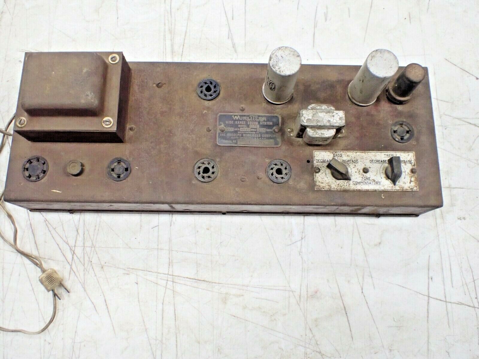 Wurlitzer 750 780 850 950 Model 501 Amplifier 1940 Jukebox