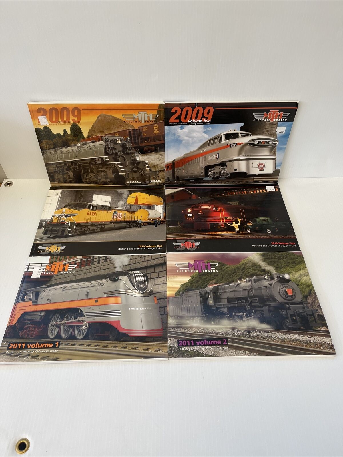 M.T.H Electric Trains RAIL KING PREMIER CATALOG 2009, 2010, 2011 VOLUMES#1&2 LOT