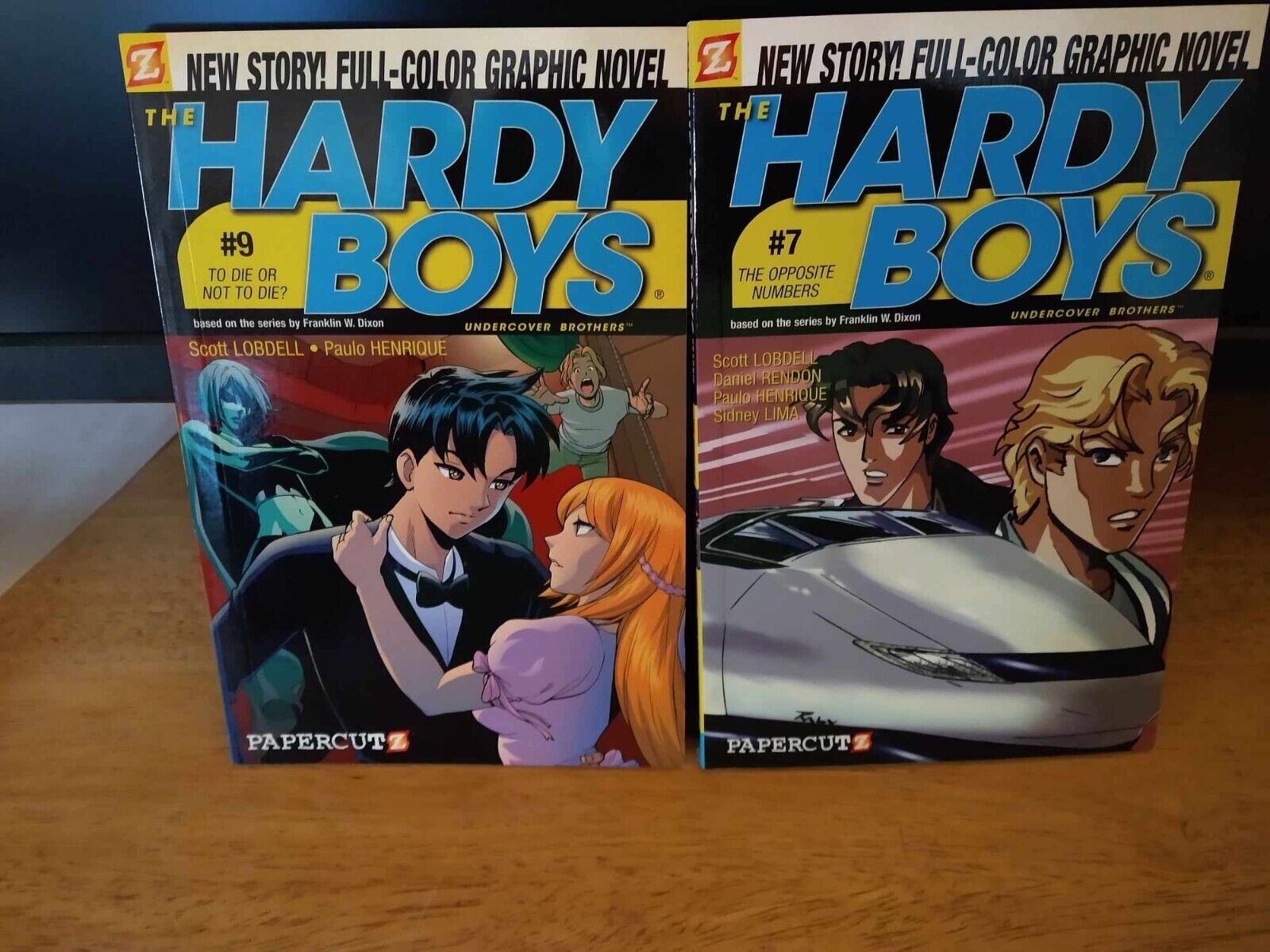 Hardy Boys Vol 7 and Vol 9 Graphic Novel Papercut Undercover Brothers