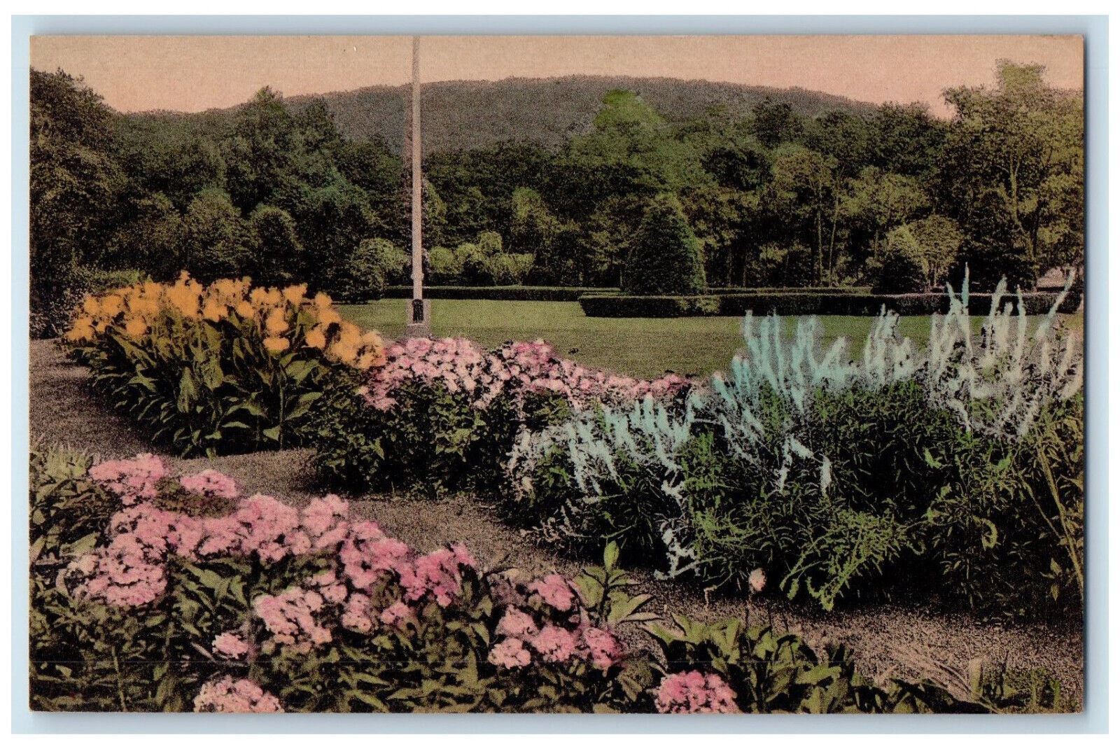 c1940\'s Scene at Valeria Home Oscawana New York NY Handcolored Postcard