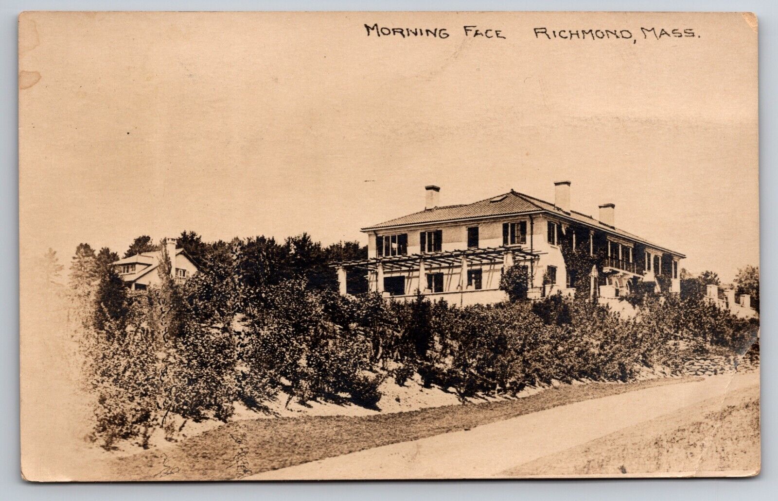 Morning Face Cottage Richmond Massachusetts MA 1926 Real Photo RPPC