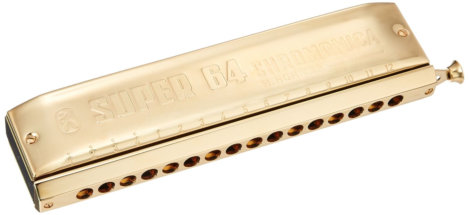 Hohner Chromatic Harmonica Super-64-Gold 7583/64 Playability 7583/64 Gold