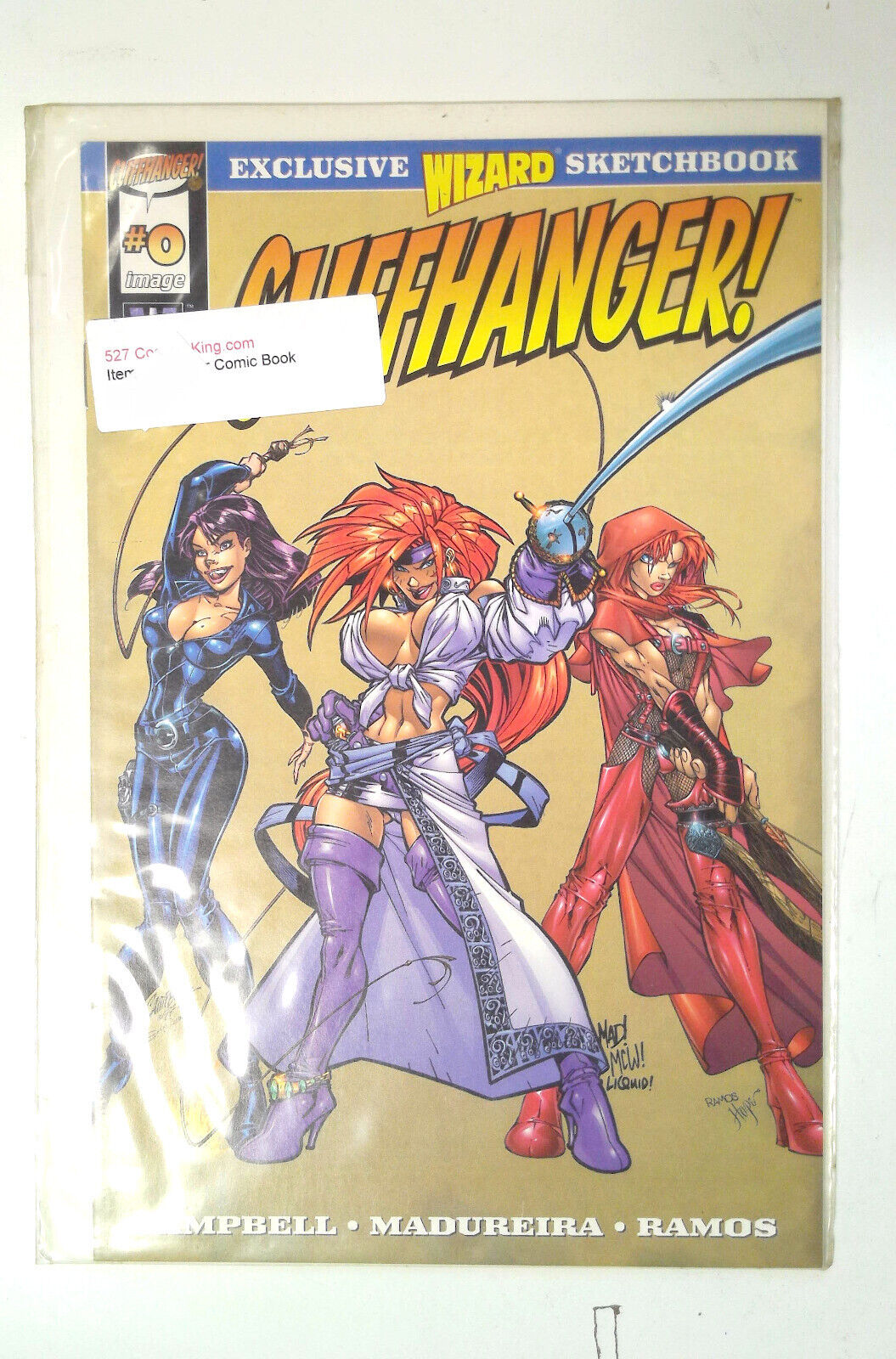 1997 Cliffhanger Wizard Sketchbook #0 Image Comics VF/NM 1st Print Comic Book