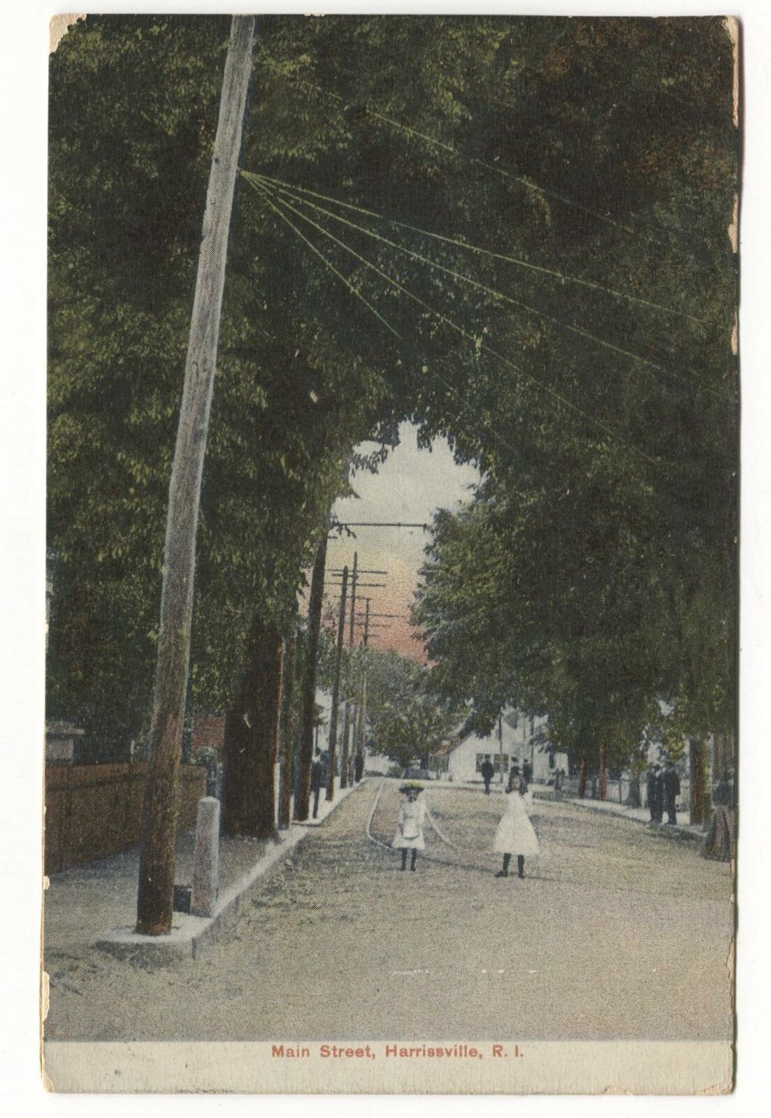 Postcard Main Street Harrisville RI 