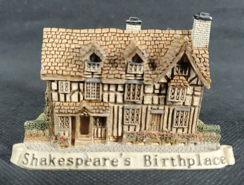 Shakespeare's Birthplace Chapel Hill 3x3x2 Great Shape Mini Cottage House Detail