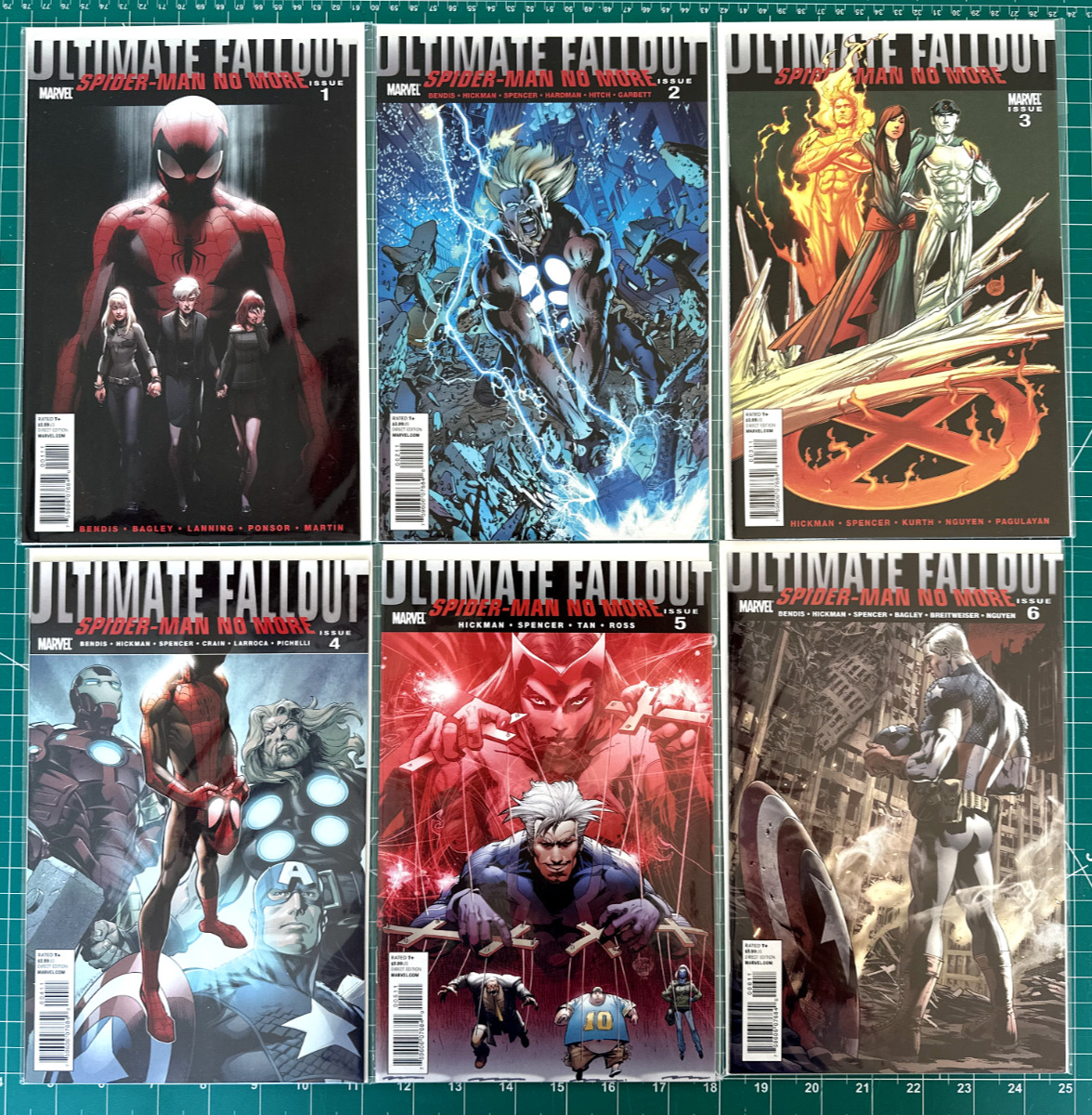 ULTIMATE FALLOUT #1-6 -- COMPLETE 1 2 3 4 5 6 -- 1ST MILES MORALES