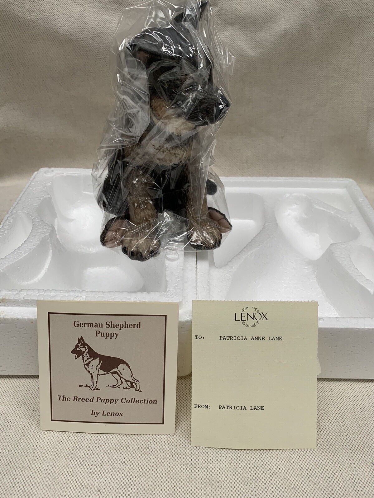Lenox German Shepherd Puppy Porcelain Figurine The Breed Puppy Collection
