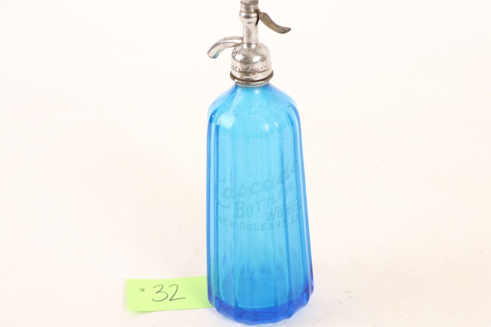 Cascade Bottling New Orleans Seltzer Bottle Beautiful Blue Rare Color