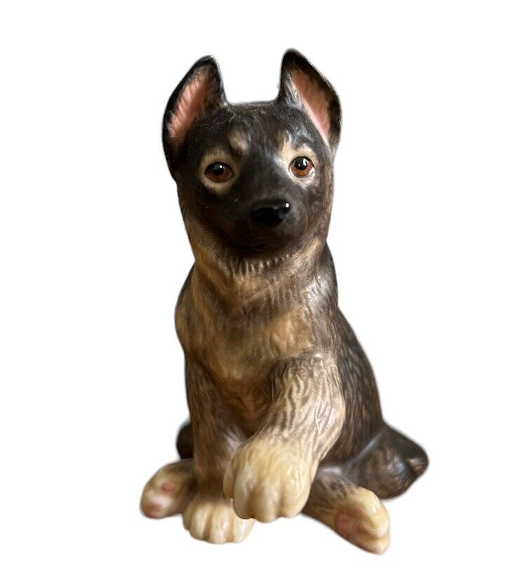 Lenox German Shepherd Puppy Fine Porcelain Figurine Handshake 3 Inches RARE