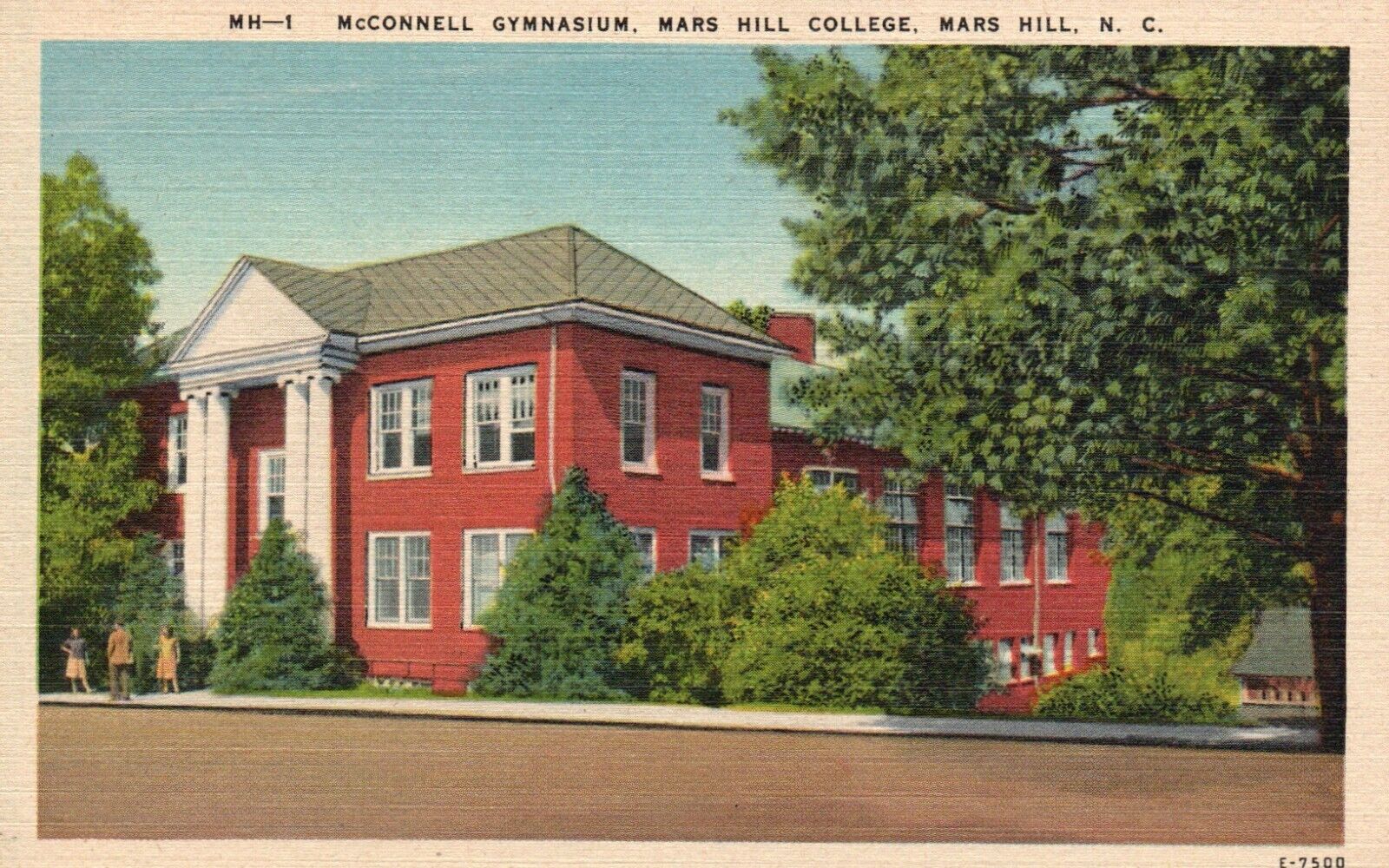 Postcard NC Mars Hill College McConnell Gymnasium Vintage PC e2894