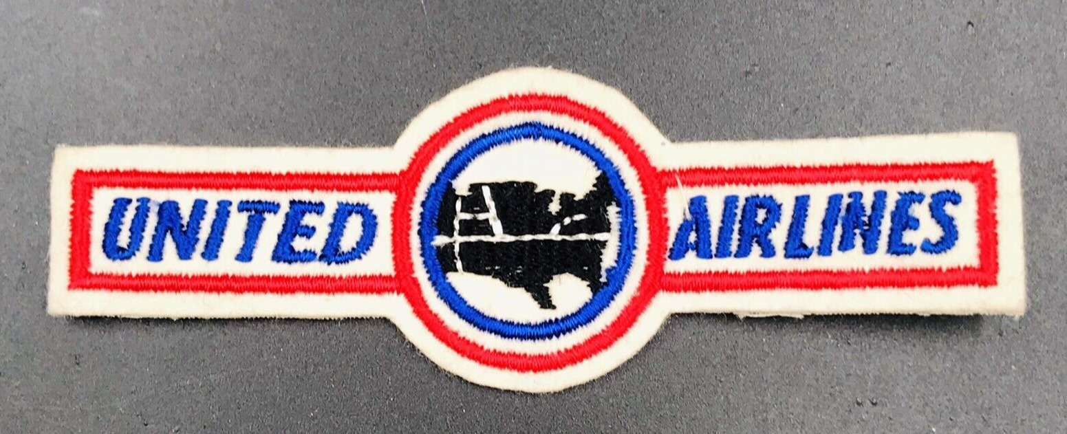 Vintage United Airlines Patch Airways Aircraft Aerospace Aviation 4 7/8
