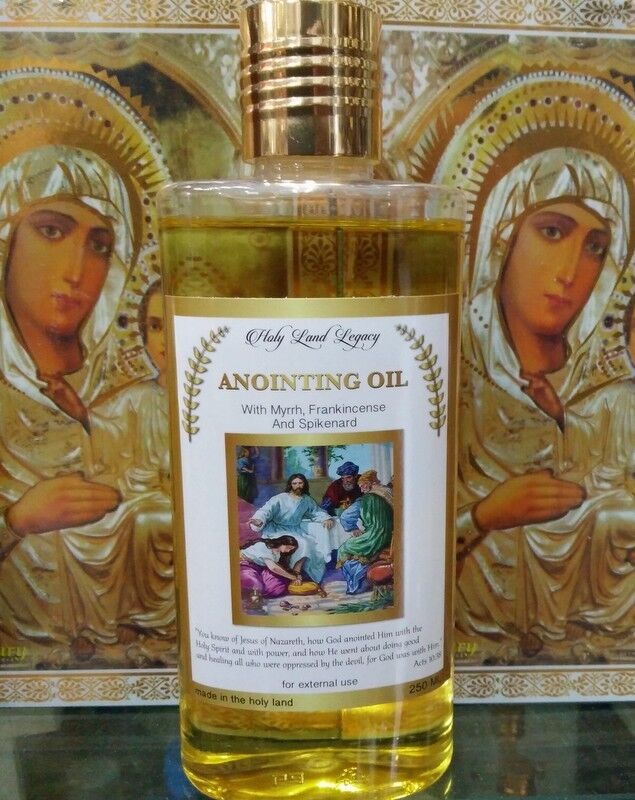 Aceite De Uncion ANOINTING OIL Jerusalem Frankincense, Myrrh  250ml 8.45oz