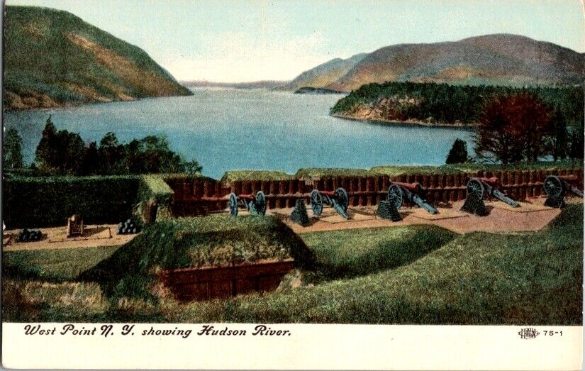 Vintage Postcard West Point on the Hudson River NY New York                G-388