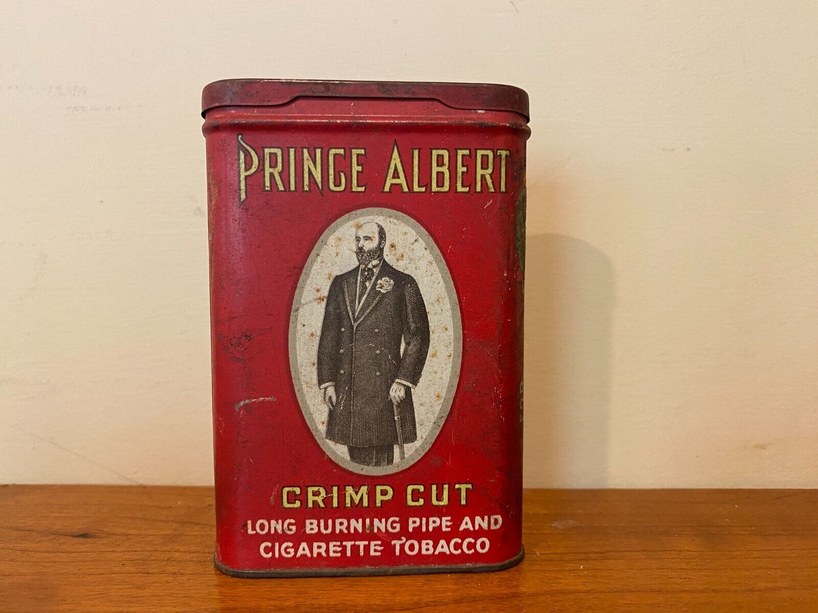 Vintage Prince Albert Crimp Cut  Pipe & Cigarette Tobacco Tin RJ Reynolds R1