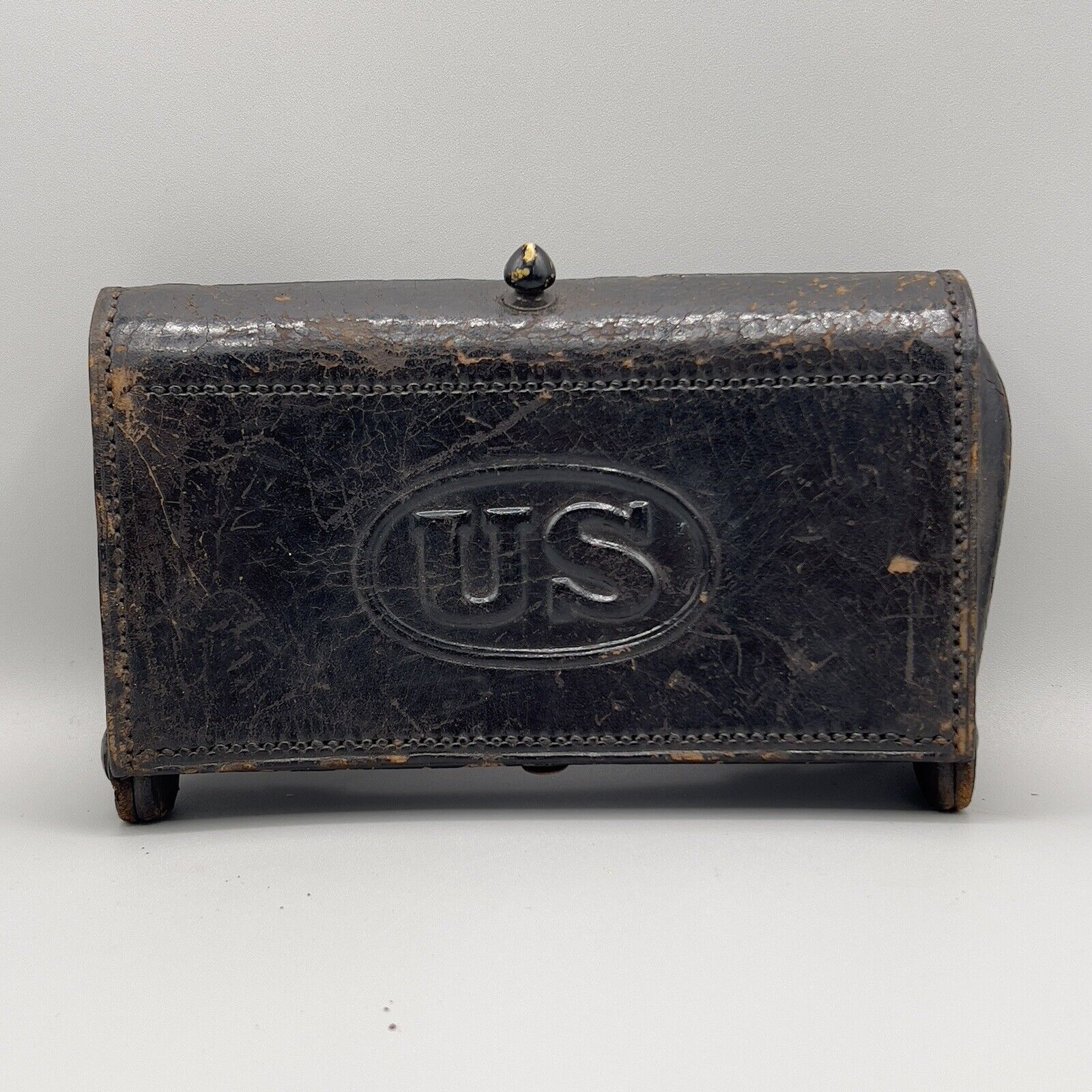 Authentic US M1874 Mckeever Original Cartridge Box Indian Wars - Missing Strap