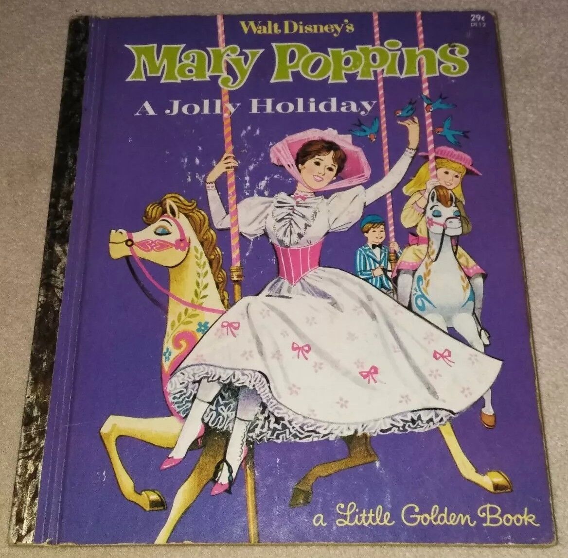 Walt Disney's Mary Poppins A Jolly Holiday  Hardcover Book 1964