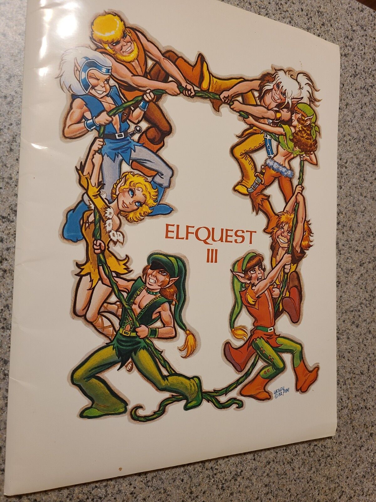 ElfQuest III portfolio Signed By Windy And Richard Pini HTF Set Complete