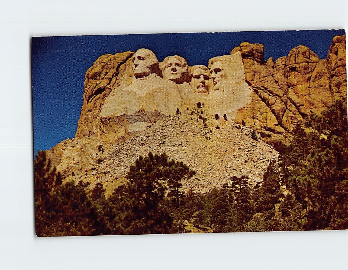 Postcard Mount Rushmore National Monument South Dakota USA North America