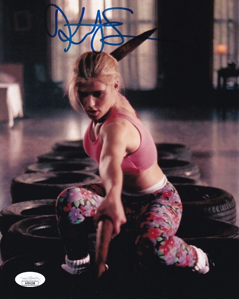 Kristy Swanson autographed signed Buffy the Vampire Slayer 8x10 action photo JSA