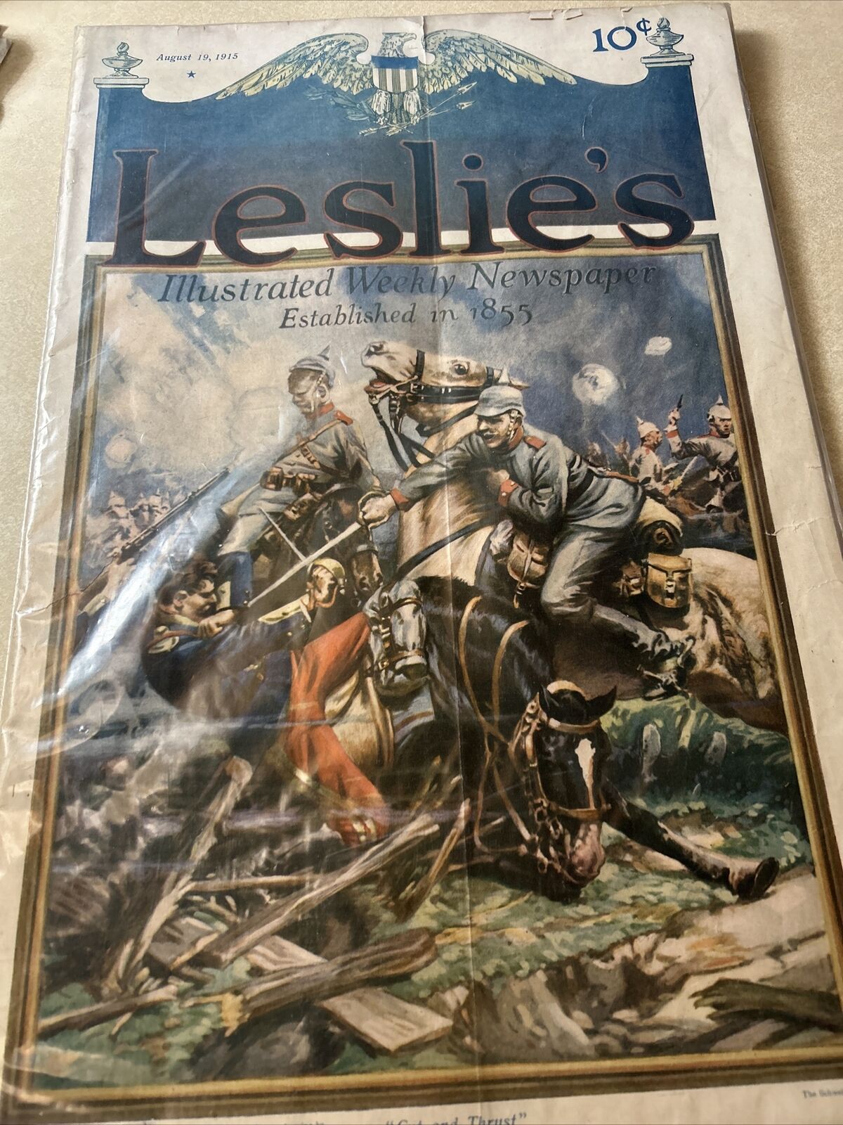 leslie's illustrated weekly August 19, 1915