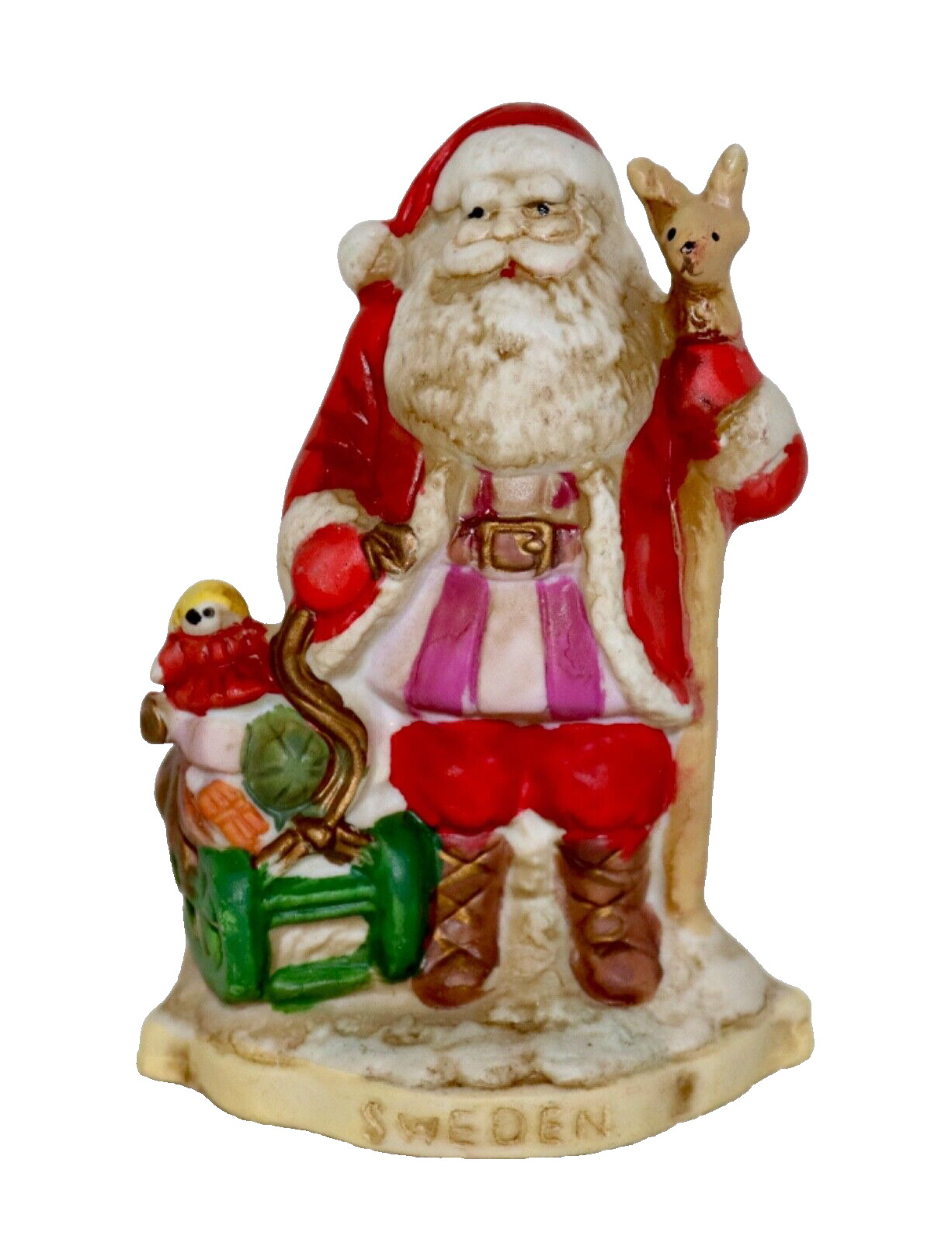 Santa’s Around The World ~ Sweden Santa ~ 4” Porcelain Figurine RSVP #8905