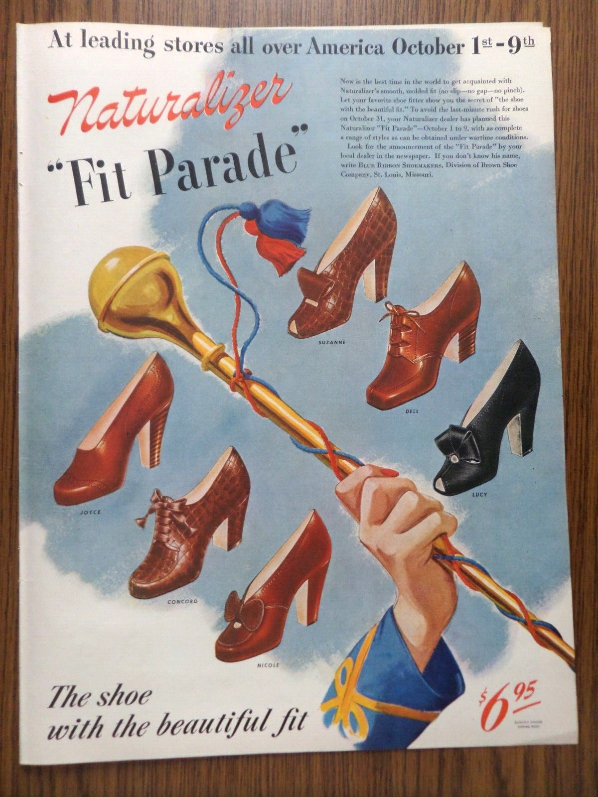 1943 Naturalizer Shoes Ad Fit Parade 1943 Clapp's Baby Foods Ad