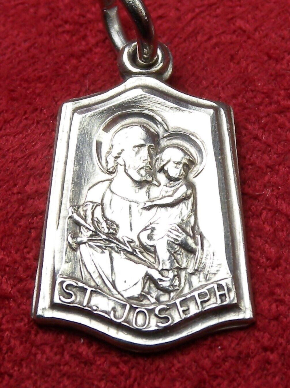 Carmelite Nun's the Worker Saint Joseph Baby Jesus Guardian Angel Sterling Medal