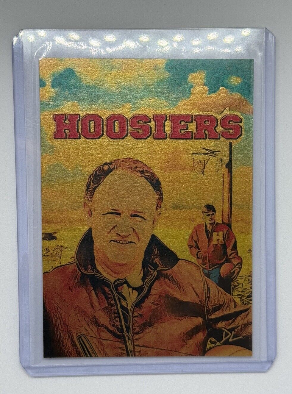 Hoosiers Gold Plated Limited Artist Signed “Gene Hackman” Trading Card 1/1