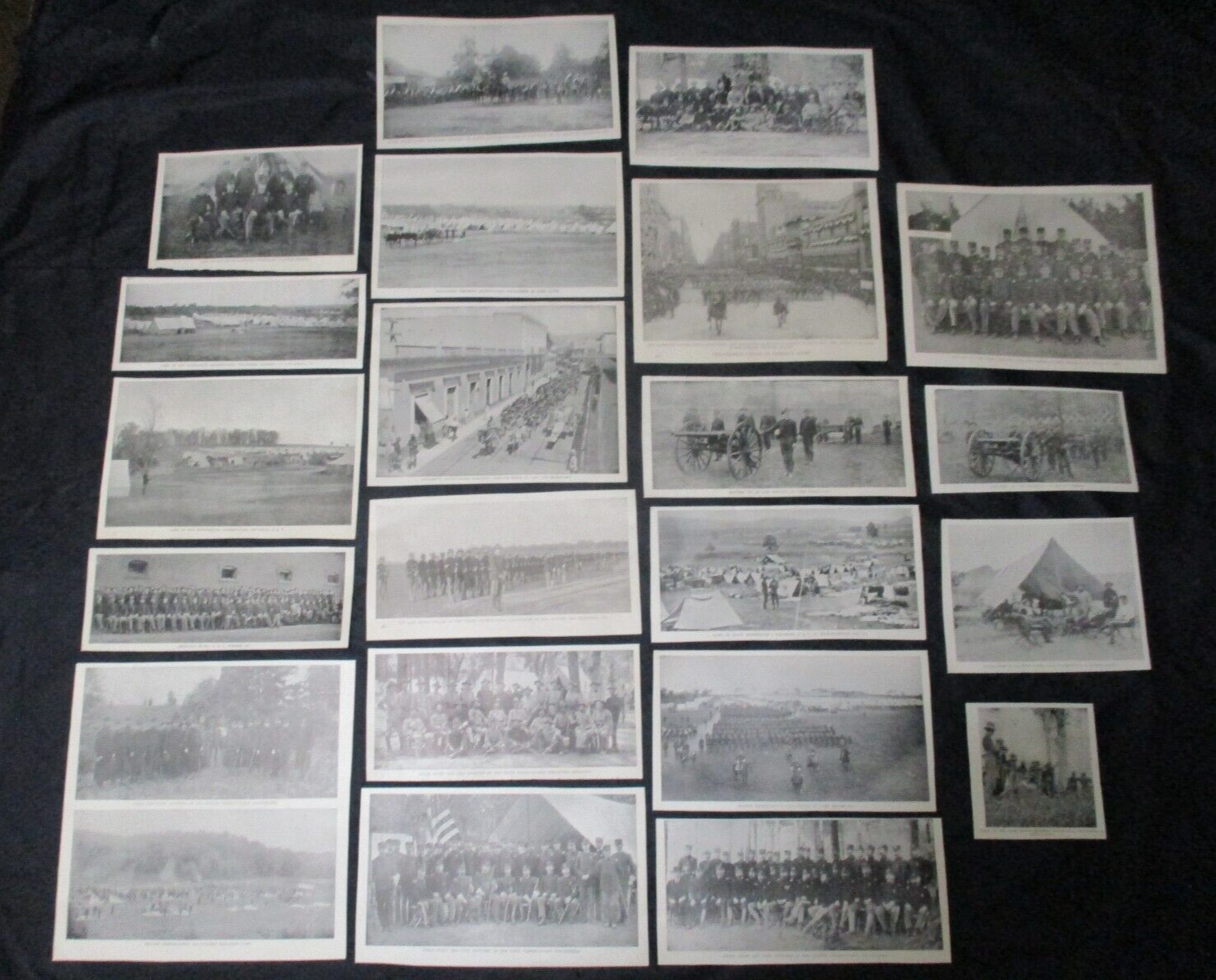 1899 Spanish American War Prints - Pennsylvania Regiments, Infantry, Artillery +