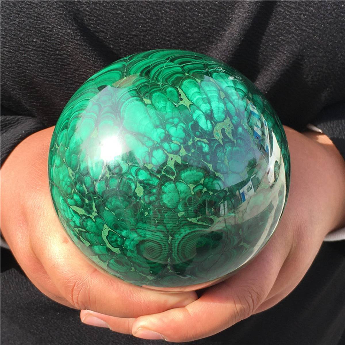 2.08kg Natura malachite Sphere Ball Household decoration Special gifts 