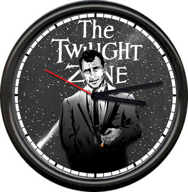 Twilight Zone Science Fiction Psychological Thriller Retro TV 50 Sign Wall Clock
