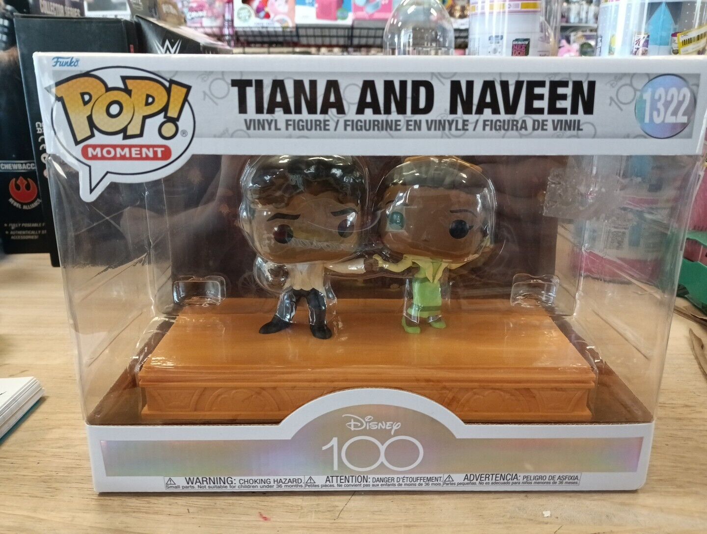 Disney 100 Princess and the Frog Tiana and Naveen Funko Pop #1322 New