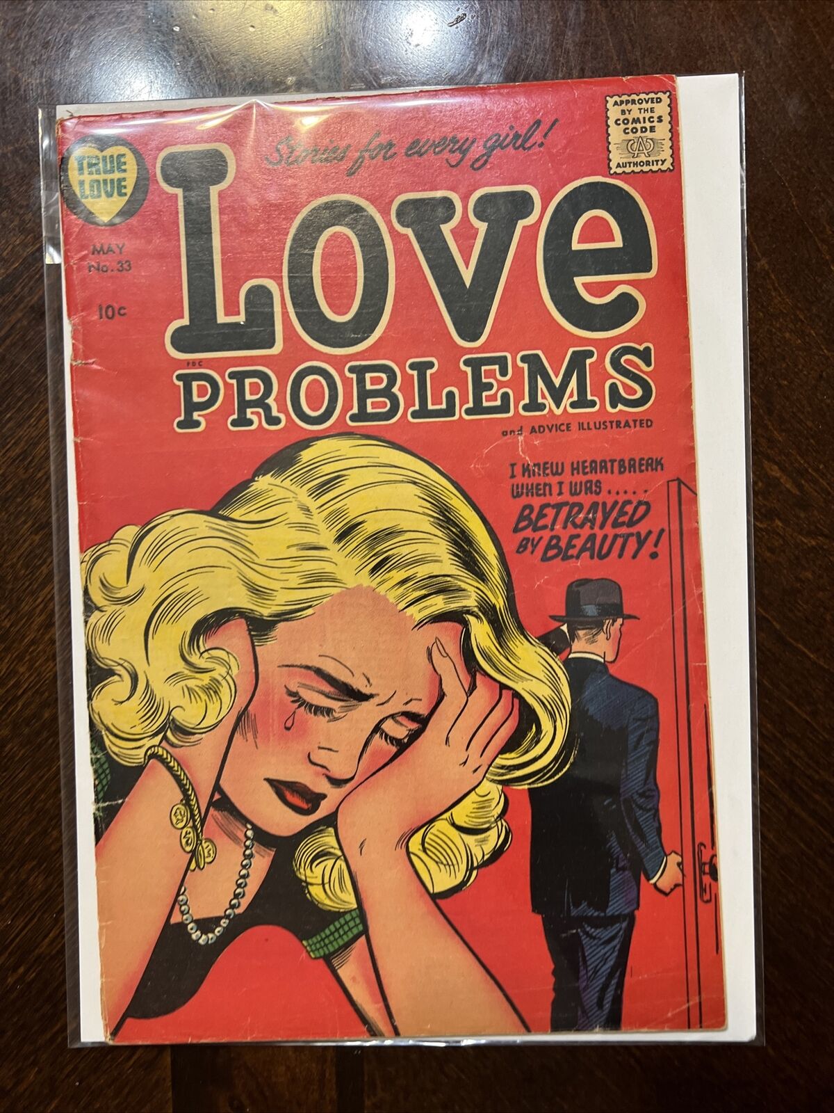 True Love Problems 33 Comics Book 1955 Betrayed Beauty Rare Comic 10 Cent