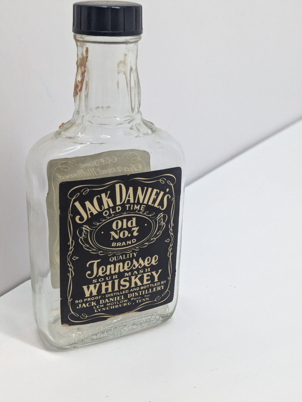 Jack Daniels Tennessee Whiskey Old No. 7 Black Label 200ml 6.8 oz EMPTY Bottle