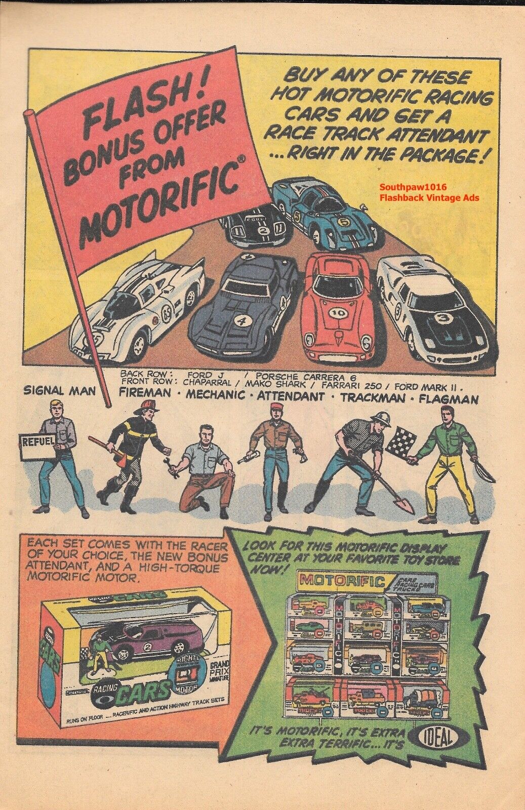 1969 Ideal Motorific Racing Cars 