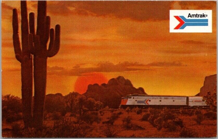 c1970s AMTRAK Railroad Advertising Postcard 