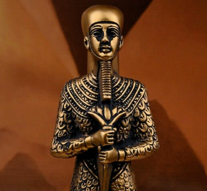 RARE Ancient Antique Pharaonic Golden Statue Of Ptah God Of Craftsmen Egypt Bc