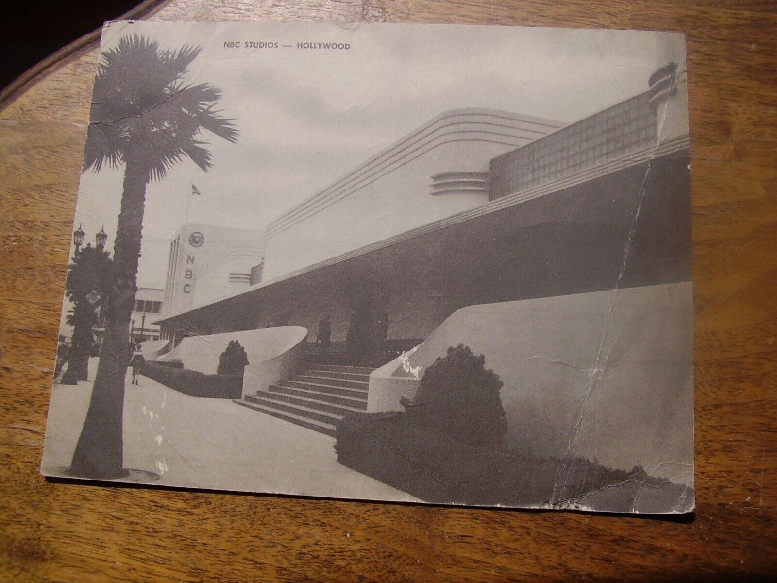 Postcard RPPC 1945 California Hollywood TV Radio Studios NBC jumbo post card