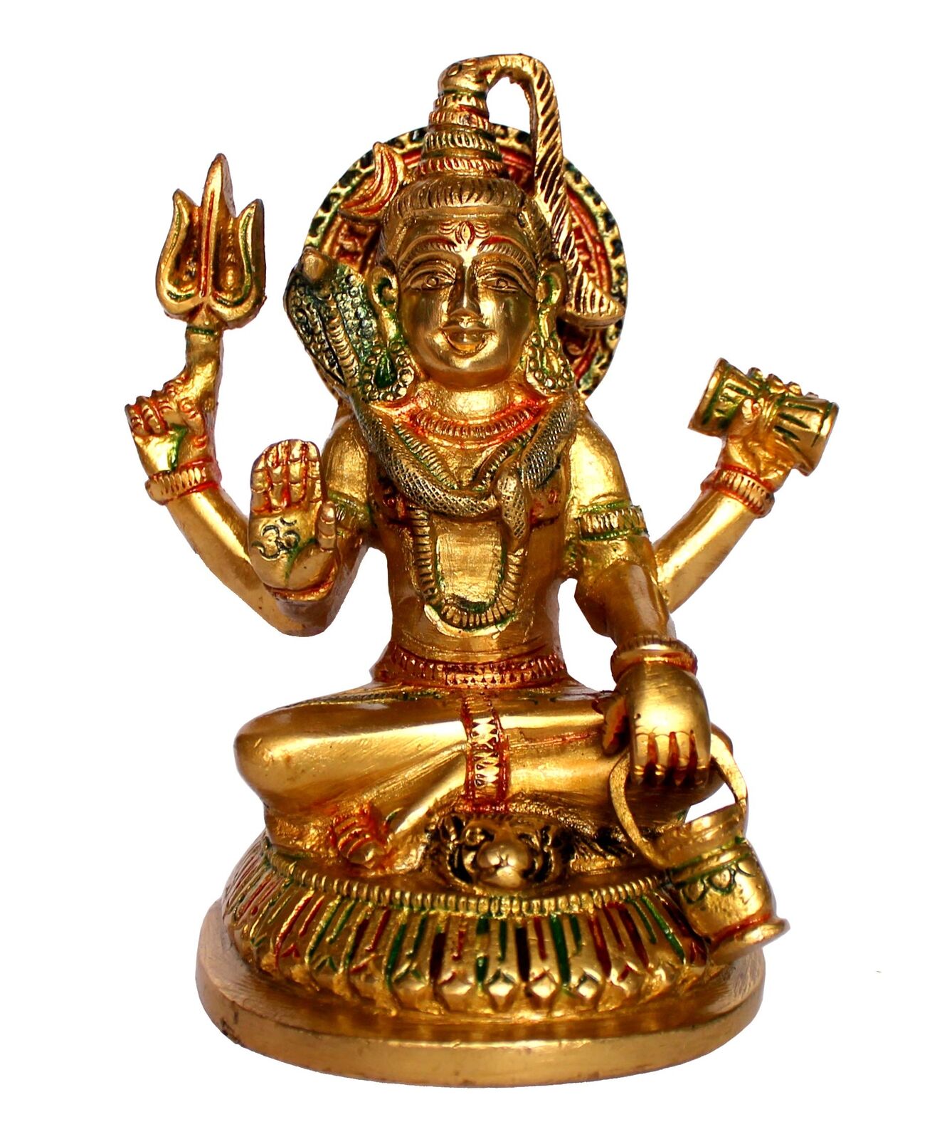 Stonkraft Marble Shiva Lingam Shiv Ling Idol Murti Statue Adiyogi Brass Shiva