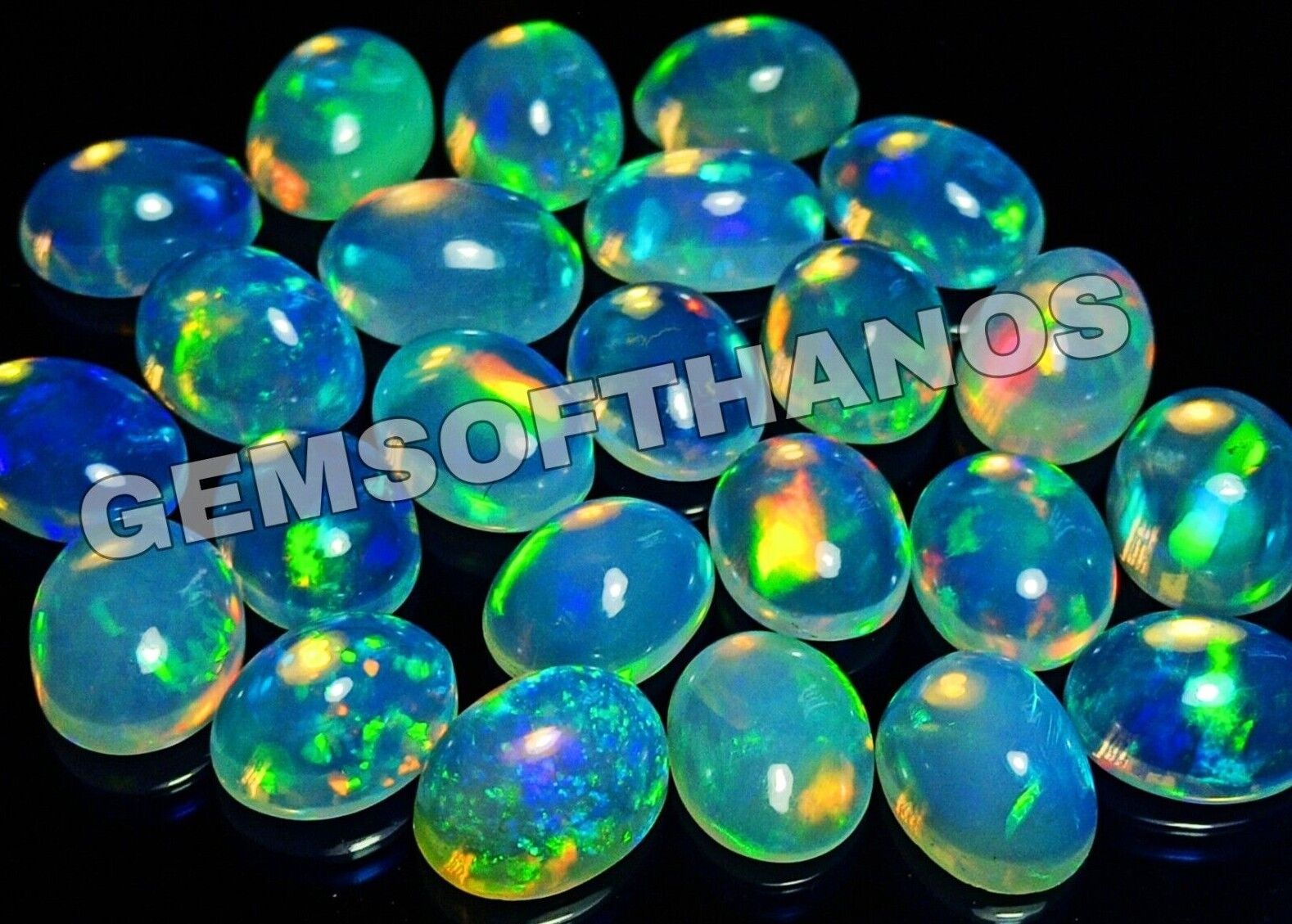 Natural Ethiopian Opal Cabochon Crystal Loose Gemstone Opal Welo Opal Cabochon